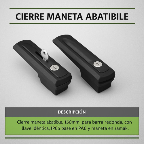 Cierre maneta abatible